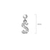 Solid 925 Sterling Silver Initial Crystal Personalised Alphabet Letter Earrings